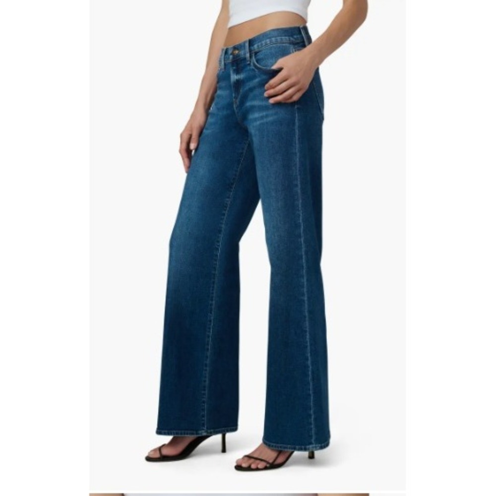 Joe's Jeans The Lou Lou Low Rise Wide Leg Jeans Size 29 - Picture 3 of 8